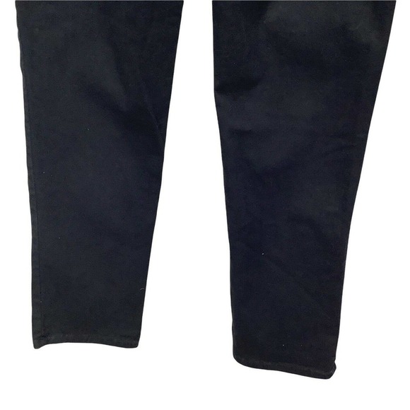 GLORIA Vanderbilt High Waist Amanda Jeans Sz 6 Stretch Denim Black Tapered Studs - Picture 3 of 8